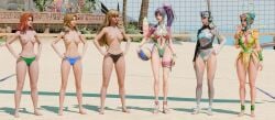 3d 6girls alternate_version_available artist_request asian_female barefoot beach beach_volleyball blonde_hair clothed_female_nude_female female female_only hands_on_hips invisible_woman invisible_woman_(marvel_rivals) japanese_female jean_grey korean_female luna_snow luna_snow_(cool_summer) luna_snow_(marvel_rivals) magik_(illyana_rasputin) magik_(marvel_rivals) mantis_(marvel) mantis_(marvel_rivals) mantis_(oceanic_harmony) married_female marvel marvel_rivals phoenix_(marvel_rivals) phoenix_(x-men) psylocke psylocke_(sai) psylocke_(sai)_(breezy_butterfly) public_nudity public_topless red_hair russian_female source_request sports_panties sportswear surprised_expression topless topless_female volleyball volleyball_(ball) volleyball_net x-men year_request