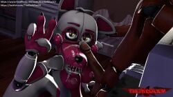 1boy1girl 1girl1boy 3d 3d_(artwork) animatronic animatronic_female animatronic_girl animatronic_male animatronics breasts cum_on_face female five_nights_at_freddy's five_nights_at_freddy's:_sister_location foxy_(fnaf) funtime_foxy_(fnaf) funtime_foxy_(fnafsl) male male/female peace_sign render rendered scottgames sfm source_filmmaker source_filmmaker_(artwork) straight