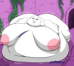 absurd_res anthro ass belly belly_expansion big_ass big_belly big_breasts big_butt big_nipples boss_monster_(undertale) bovid breast_expansion breasts butt_expansion caprine clothing expansion fat fat_arms feet female fur goat grandpaced hi_res horn huge_ass huge_belly huge_breasts huge_butt huge_nipples hyper hyper_belly long_ears looking_pleasured lying mammal morbidly_obese morbidly_obese_anthro morbidly_obese_female narrowed_eyes navel nipples obese obese_anthro obese_female on_front open_mouth overweight overweight_anthro overweight_female plant red_eyes ruins simple_background snout solo thick_thighs toriel toriel_(undertale) torn_clothing torn_robe undertale undertale_(series) vines wardrobe_malfunction weight_gain white_body white_fur wide_hips