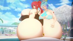3d bbw big_breasts breasts chubby elchuniloco female giantess hatsune_miku huge_ass huge_butt kasane_teto koikatsu lingerie milf pearto swimsuit tall_female tall_girl vocaloid