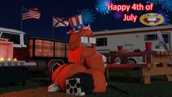 3d 4th_of_july ass bikini_top female female_only fireworks fox furry furry_female furry_only glasses milf nekomaniaa night posing roblox roblox_avatar robloxian self_upload southern top_hat