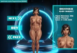 auction hypnotizer2000 market multiverse muscular muscular_arms muscular_thighs musculmuscular_female overwatch pharah slave slave_auction slave_market slavegirl