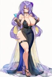 ai_generated big_ass big_breasts black_dress hips hololive hololive_indonesia hololive_indonesia_area_15 huge_ass huge_breasts huge_hips large_ass large_breasts moona_hoshinova purple_eyes purple_hair tagme tagme_(artist) yinovelai