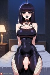 1futa ai_generated balls big_ass big_balls big_breasts big_butt big_penis black_hair black_lipstick breasts curvy curvy_figure erection futa_only futa_sans_pussy futanari goth goth_futa gothic hourglass_figure huge_ass huge_cock intersex kinkyra lingerie lingerie_only lingerie_panties looking_at_viewer makeup partially_clothed penis pierced_belly_button piercing solo solo_focus solo_futa taker_pov talking_to_viewer thick thick_ass thick_legs thick_thighs thighhighs veins_on_dick veiny_penis