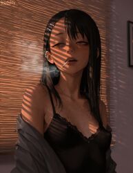 1girls ai_generated beautiful female hayase_nagatoro hentai hi_res highres mature_female nagatoro_hayase nice_tits perky_breasts perky_nipples petite petite_body petite_female please_don't_bully_me,_nagatoro relaxed relaxing smoking smoking_cigarette srodskiy tagme teenage_girl teenager vulgar young younger_female