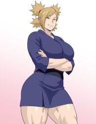 1girls amazon arms_folded asian_clothing bare_thighs bbw big_breasts blonde_hair boruto:_naruto_next_generations busty curvaceous curvaceous_figure curves curvy curvy_body curvy_female curvy_figure curvy_hips female female_focus female_only green_eyes hair_ribbon hi_res high_quality high_resolution highres hips hourglass_figure japanese_clothes joi_(artist) large_breasts looking_at_viewer looking_down mature mature_female milf mommy mommy_dom mommy_kink mommy_milkers muscle_mommy muscular_female muscular_thighs naruto naruto_(series) pigtails pinup pose posing ribbon shonen_jump shounen_jump shueisha smile smiling smiling_at_viewer solo solo_female solo_focus spiky_hair standing teeth_showing temari thick_thighs thighs thunder_thighs tied_hair tomboy twintails very_high_resolution voluptuous voluptuous_female weekly_shonen_jump weekly_shounen_jump wide_hips yukata