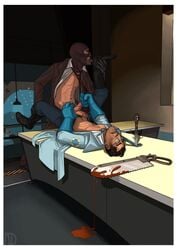 anal balaclava blood domination double_masturbation frottage gay holding_penis licking_foot male masked masked_male masturbating_other masturbation medic medic_(team_fortress_2) penis protowilson spy spy_(team_fortress_2) team_fortress_2 tie_pull yaoi