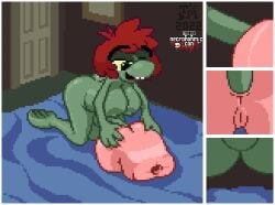 anal animated doll futanari intersex pixel_art toilet_man