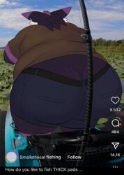 alternate_version ass_focus fat_ass feline hairy_ass obese_male overweight smalls_the_cat tagme tailless