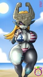 4th_of_july big_breasts bikini midna tagme thick_thighs usa_bikini wide_hips zaicomaster14