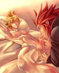 axel blowjob gay kingdom_hearts kingdom_hearts_358/2_days kingdom_hearts_ii male male/male male_only nakamura_kikuharu roxas sucking_penis yaoi
