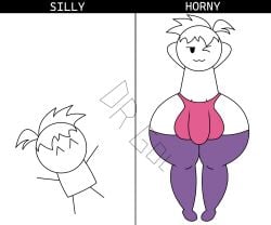1boy 1femboy ;3 adult ass_body big_balls big_penis bulge comparing comparison dr_gol. english_text femboy front_view full_body gol_(dr_gol) hands_behind_head happy horny horny_male large_thighs male male_only messy_hair mob_face original original_art original_artwork panties pink_panties purple_thighhighs self_insert self_upload short_hair side_by_side silly standing stick_figure stick_legs stickfigure stickman stockings text thick_thighs thigh_highs thighhighs watermark white_background white_body white_hair white_skin winking_at_viewer