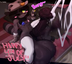1futa 4th_of_july absurd_res american_flag_bikini animal_genitalia animal_penis anthro areola areola_slip balls big_balls big_penis bikini blush blush_stickers bodily_fluids boots bouncing_penis braided_hair breasts canid canine car clothed clothing cowboy_hat cum ejaculation english_text equine_genitalia equine_penis excessive_cum excessive_genital_fluids eyebrows flag_bikini footwear futanari genital_fluids genitals gloves hair hands-free handwear hat headgear headwear hi_res holidays huge_balls huge_cock hyper hyper_balls hyper_genitalia intersex leaf legwear looking_at_viewer mammal markings mismatched_animal_penis mismatched_genitalia mismatched_penis musk musk_clouds on_car penis plundered raccoon_dog shoes short_hair short_stack small_breasts smile solo star_eyes star_pupils striped_markings striped_tail stripes swimwear tail tail_markings tani_takahashi tanuki text thick_eyebrows thick_thighs thigh_highs throbbing throbbing_penis two-piece_swimsuit vehicle