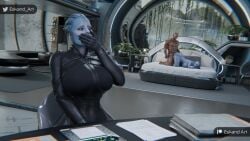 1boy 2girls 3d alien alien_girl alien_humanoid asari bed bedroom bedroom_sex big_ass big_breasts bioware blue-skinned_female blue_body blue_skin bottom_heavy breasts bust busty chest commander_shepard curvaceous curvy curvy_figure dark-skinned_male dark_skin electronic_arts eskandart female hair_tentacles hips hourglass_figure huge_ass huge_breasts humanoid interracial interspecies large_ass large_breasts legs liara_t'soni male male/female mass_effect mature mature_female morinth sex slim_waist tentacle_hair thick thick_hips thick_legs thick_thighs thighs top_heavy voluptuous waist wide_hips wide_thighs