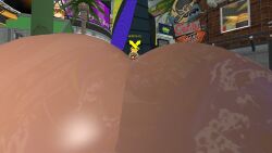 breast_expansion frye_(splatoon) garry's_mod hyper_breasts immobile looking_pleasured splatoon splatoon_3