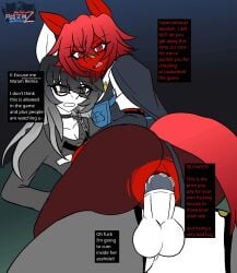 1boy 1girls 2025 airiin220 anal anal_sex anal_sex animated anthro ass ass_focus balls cowgirl_position cum cyberairiin_(airiin220) english_commentary english_text femboy femboy_on_female femboy_on_tomboy femboysub furry furry_only glasses horse horse_penis horse_race_tests horse_tail horsecock long_hair long_hair_male open_mouth orgasm orgasm_face penis penis_in_ass resolute_mind_afternoon ripped_clothing ripped_pantyhose squirting superstitional_realism text tomboy