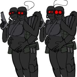 1female1male art_request beer_belly black_ops_(half-life) black_ops_assassin bruh_i_uploaded_the_wrong_version feederism half-life half-life_(series) holding_belly jxci self_upload