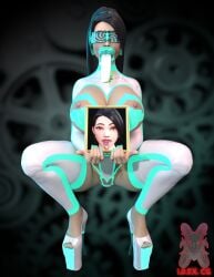 :>= big_ass big_breasts blowbot_(ibex) blowjob body_modification bodysuit corruption drone dronification fellatio fellatio_gesture ibex-cg mind_break mind_control riot_games sage_(valorant) transformation valorant