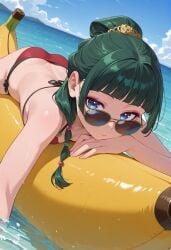 1girls ai_generated beach bikini breasts kusuriya_no_hitorigoto maomao_(kusuriya_no_hitorigoto) owari_wan tagme