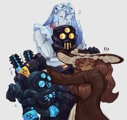 ! !!! ...? ? artist_request awesomesauce crossover cute dream_game eunoia group_hug hug human lil'_x-treme_(the_battle_bricks) nashatra_bealdhild roblox roblox_game robloxian robot robot_girl robot_humanoid sfw source_request tagme the_battle_bricks x-treme_(the_battle_bricks)