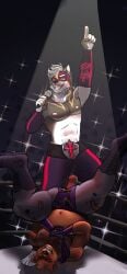 absurd_res anthro ass bear canid canine canis clothed clothing domestic_dog duo fighting_ring hi_res husky lucha_libre_mask luchador male male/male mammal mask nick_fluffybear nipples nordic_sled_dog ryothehuskyy spitz sports_mask sportswear wrestler wrestling wrestling_mask