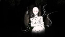 blush breasts creepypasta female female_only notarealdoctor rule_63 slenderman slenderwoman solo tentacle