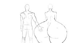 1boy 1girls animated artist_request ass_focus ass_grab curvy female huge_ass male mp4 slap sound tagme video voluptuous