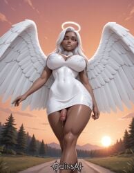 1futa abs ai_generated balls big_balls big_breasts breasts curvy dickgirl futa_only futanari looking_at_viewer nipples nsfw nude odinsai penis perfect_body ready_to_fuck small_waist smile solo tan_skin testicles