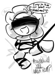 dandy's_world dandy_(dandy's_world) mocking_viewer no_visible_genitalia rope_bondage tagme taunting