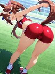 1girls ai_generated anus ass bad_anatomy pussy tokai_teio_(umamusume) umamusume