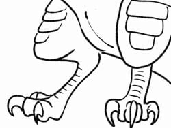4:3 aktrya animal_genitalia animated animated_gif aroused dragon erection feral genitals male mythological_creature mythological_scalie mythology penis scalie sheath short_playtime slick solo standing throbbing