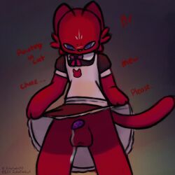 1:1 animal_genitalia animal_penis anthro bodily_fluids bottomwear clothed clothing clothing_lift cum cum_drip cum_on_penis cum_string dialogue dialogue_with_sound_effects domestic_cat dripping ejaculation english_text erection erection_under_skirt felid feline feline_genitalia feline_penis felis femboy genital_fluids genitals hi_res juliofoolio1 leaking_precum lifting looking_at_viewer maid_apron maid_uniform male mammal penis pouting pouting_lips pouty pouty_lip precum precum_drip precum_on_penis precum_squirt precum_string presenting presenting_balls presenting_penis raised_bottomwear raised_clothing raised_skirt raised_tail revealing_balls revealing_outfit revealing_penis riley_augestine(bruce_bronze) shirt shirt_lift showing_penis skimpy skirt skirt_lift solo tabby_cat tail text topwear uniform