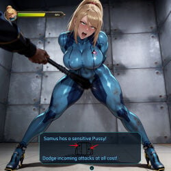 ai_generated arms_behind_back bad_end basement bdsm bdsm_gear big_breasts blonde blonde-haired_female blonde_female blonde_hair blue_clothing bodysuit bondage breasts camel_toe cameltoe captured captured_female captured_girl captured_hero captured_heroine cinematic_lighting cuntbusting damsel_in_distress dark-skinned_male description female flogger flying_hair game_controller gaping_mouth health_bar heroine_in_trouble how_to huge_breasts impact_effect in_trouble interrogation learning losing_mind male messed_up_hair messy_hair metroid nipples_visible_through_clothing ponytail puffy_pussy punished punishment pussy_through_clothing pussy_torture pussy_training pussy_whipping rope rope_bondage rough roughed_up samus samus_aran screaming screaming_in_pain screaming_in_pleasure screaming_orgasm secretly_likes_it secretly_loves_it secretly_needs_it skin_tight skintight_clothes skintight_clothing spread_legs spreading stretched_clothes swollen_pussy tied_hands tied_up tight_clothing tight_fit tutorial videogame_ui whip whipped whipped_clit whipped_clitoris whipping