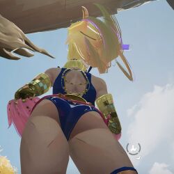 ass ass_focus big_ass blonde_hair low-angle_view magik_(illyana_rasputin) magik_(marvel_rivals) marvel marvel_rivals thick_thighs