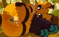 1girls anthro anus ass ass_focus bee female female_only foot_focus honey insect pawpads paws pussy rabbitadvisory solo solo_female tagme unnamed_character