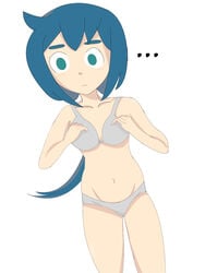 1girls bra constanze_amalie_von_braunschbank-albrechtsberger female female_only little_witch_academia panties solo tagme