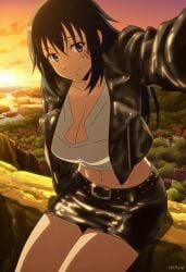 1girl 1girls ai_generated anime breasts curvy curvy_female curvy_figure eyes female female_only fit hair izawa_shizue nsfw stickyai tensei_shitara_slime_datta_ken tits voluptuous