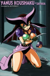 1girl 1girls breasts crouching embarrassed female female_focus female_only legs mazinger mazinkaiser mirror open_mouth sayaka_yumi