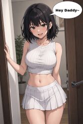 1girls ai_art ai_generated blushing cute horny_female oc original_character petite_body sexy_pose solo wanting_sex