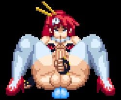 dildo futanari masturbation mugenfutacharsmaker sex_toy tengen_toppa_gurren_lagann yoko_littner