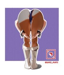 1girl asian asian_female back_view big_ass big_butt big_thighs capcom chun-li chun-li_(fortnite) clothing curvaceous curvaceous_female curvaceous_figure curvy curvy_figure curvy_hips epic_games female female_focus female_only fortnite fortnite:_battle_royale long_socks meme praise_da_booty_(meme) sake_makii socks street_fighter thick_thighs trend