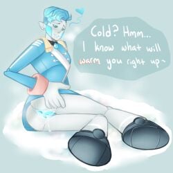 1010 1cuntboy collar cuntboy english_text flirting heart looking_at_viewer no_straight_roads purlhew_(no_straight_roads) pussy robot robot_boy spreading_ass spreading_pussy trans_man transmasc uniform vagina wet_pussy