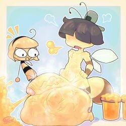 1:1 anthro anthro_pred arthropod arthropod_abdomen ball_bulge balls bee benjamin_(badartist) big_balls big_penis bodily_fluids cami_gz cock_vore cum cum_vore cumshot digestion ejaculation face_imprint femboy femboy_pred flavored_cum food forced genital_fluids genitals hi_res honey_(food) honey_cum huge_balls huge_penis hymenopteran hyper hyper_balls hyper_genitalia hyper_penis imprint insect male male_pred navel penile penis same_size_vore solo standing unusual_bodily_fluids unusual_cum unusual_genital_fluids unwilling_prey vore