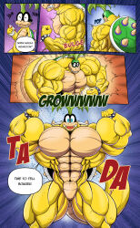 abs biceps iggy_koopa male mario_(series) muscles muscular muscular_arms muscular_legs muscular_male muscular_thighs nintendo pecs
