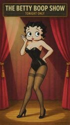ai_generated betty_boop breasts corset high_heels pantyhose