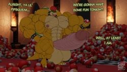 abs balls biceps bowser male mario_(series) muscles muscular muscular_arms muscular_legs muscular_male muscular_thighs nintendo pecs penis