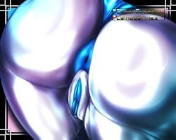 1girls 2023 2d ass ass_focus asshole blue_genitals color cyberqueenindustries digital_media_(artwork) drone_(neo_world_order) female humanoid jsyrin metallic_body metallic_skin pussy solo solo_female vagina