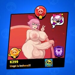ai_generated brawl_stars futanari k299kchu melodie_(brawl_stars)