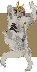 cuntboy dilfsona facial_hair hairy hairy_armpits hairy_pussy homestuck homestuck_troll solo_cuntboy trans_man transgender unusual_eyes vitiligo