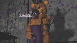 3d cock five_nights_at_freddy's five_nights_at_freddy's_2 fnaf2_location freddy_(fnaf) gay michael_afton nude purple_body self_upload source_filmmaker withered_freddy yuuki_momofox